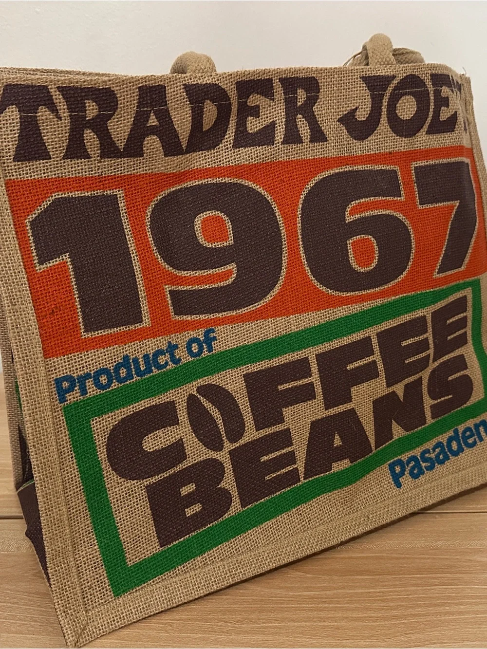 TRADER JOES COLLECTABLE - 1967 COFFEE BEAN BAG